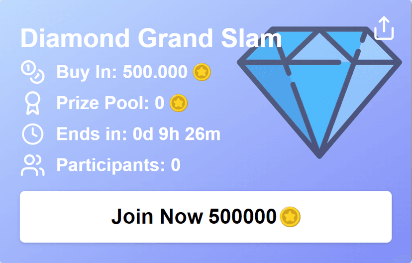 Diamond Tournament Card