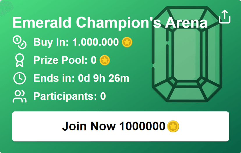 Emerald Tournament Card